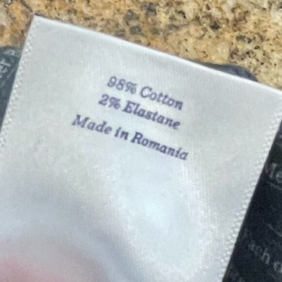 Spoke Sharps Build B navy Flat Front stretch Chinos. Size 35 - Picture 7 of 8